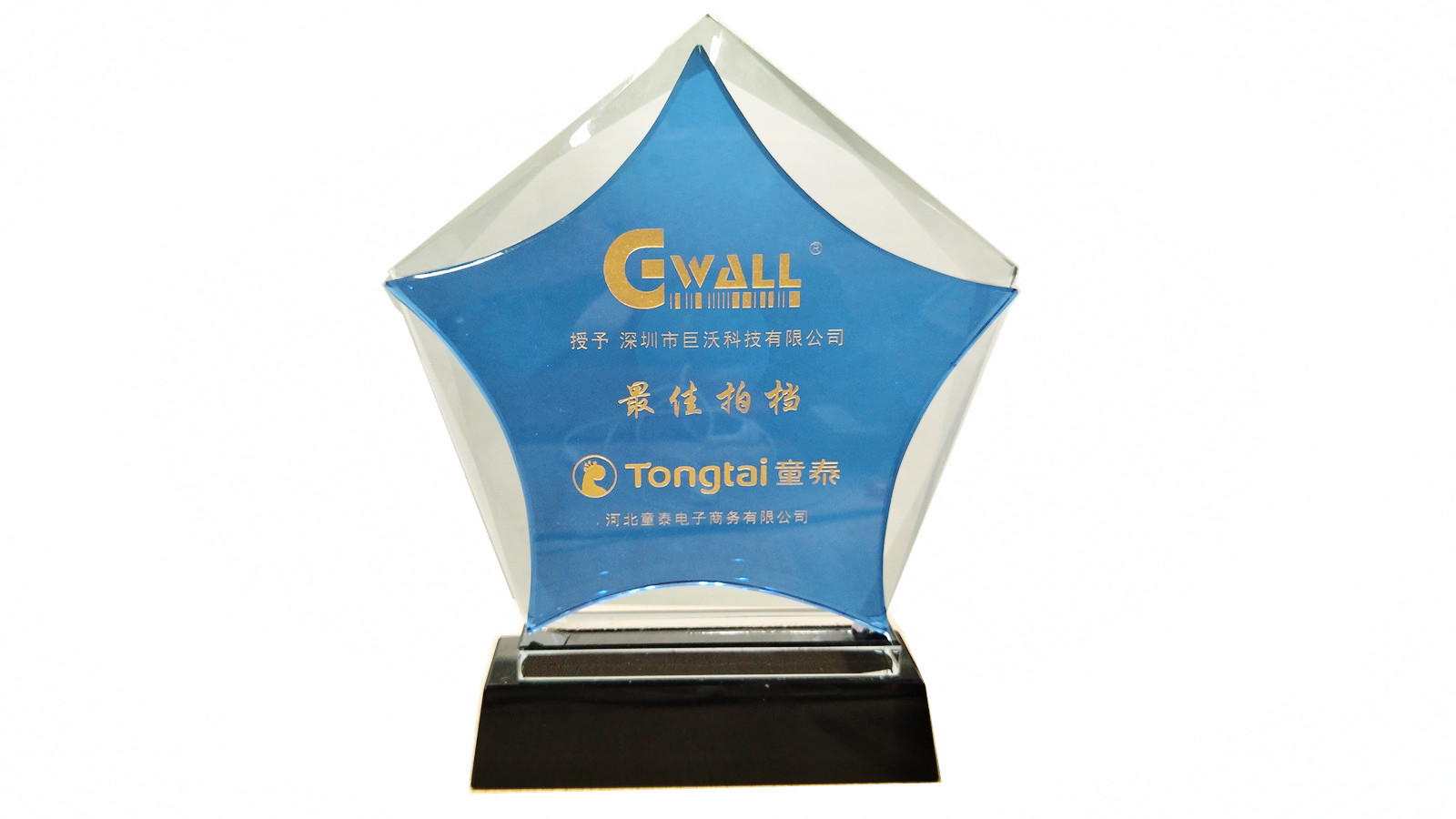 中國著名童裝——童泰授予巨沃“最佳拍檔”稱號(hào)